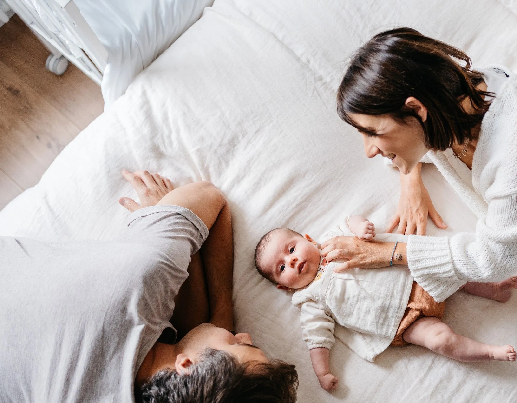 A joyful family moment.